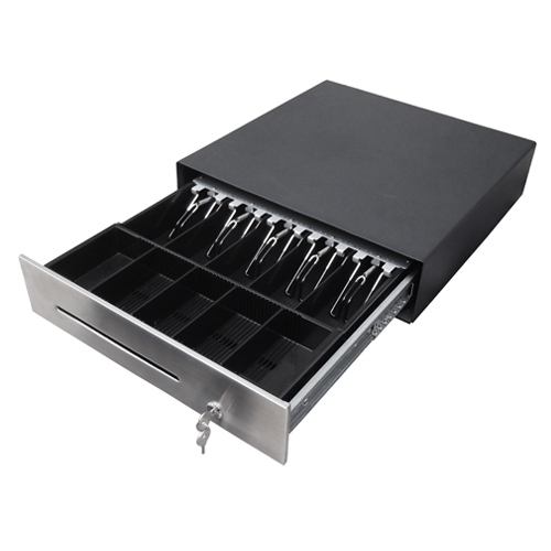 Heavy-duty, silent and durable cash drawer.