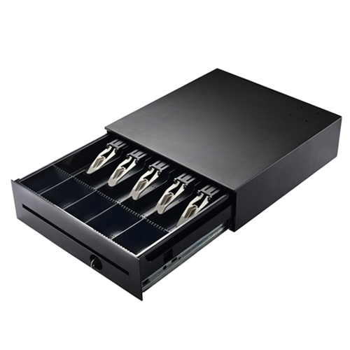 Dual case, high-class cash drawer.